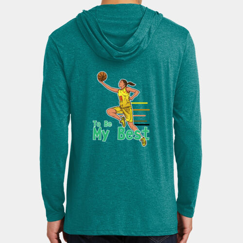 Basketball-Be My Best (Girls) - WE Perfect Tri ® Long Sleeve Hoodie Thumbnail