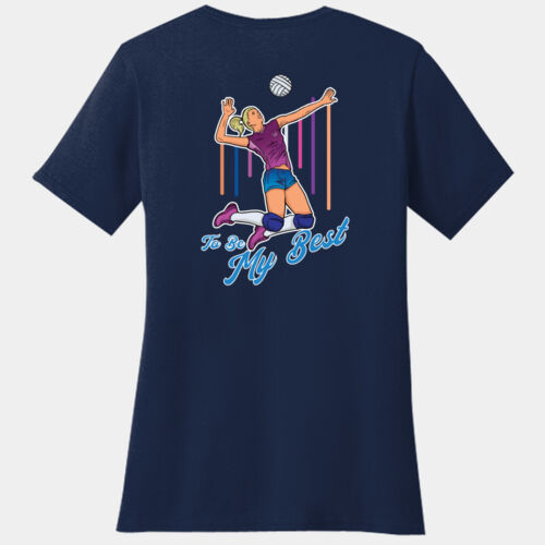 Volleyball-Be My Best - WE Ladies Core Blend Tee Thumbnail