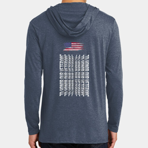 Honor Our Veterans - WE Perfect Tri ® Long Sleeve Hoodie Thumbnail
