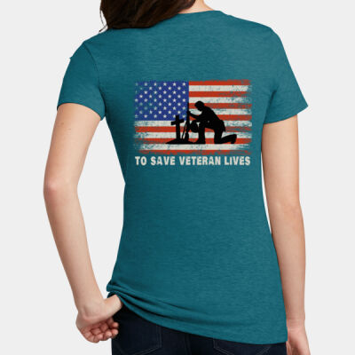 To Save Veteran Lives - WE Women's Perfect Blend ® CVC Tee Thumbnail