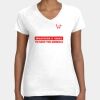Women's Fine Jersey V-Neck Tee Thumbnail