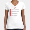 Women's Fine Jersey V-Neck Tee Thumbnail