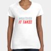 Women's Fine Jersey V-Neck Tee Thumbnail